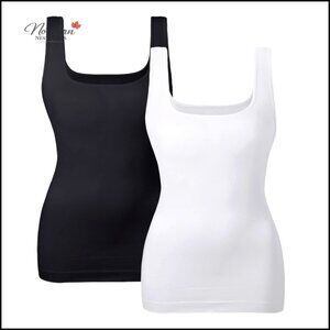 Seamless Tummy Control Tank Top Shapewear Square Neck Slimming Camisole